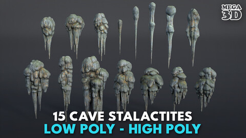 15 Cave Stalactites - 250222