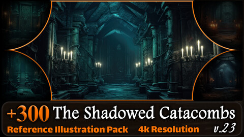 300 The Shadowed Catacombs Reference Pack | 4K | v.23