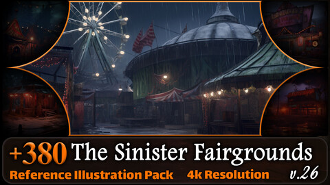 380 The Sinister Fairgrounds Reference Pack | 4K | v.26