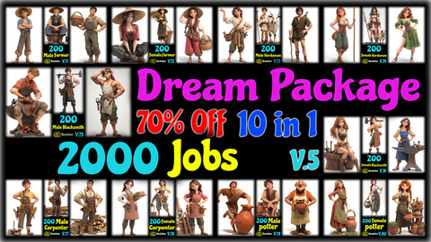 2000 Dream Package (Jobs) - 4K - 10 in 1 - 70% Off - V.5