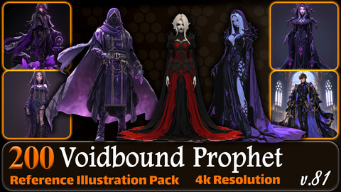 200 Anime Voidbound Prophet (Full Body) Reference Pack | 4K | v.81