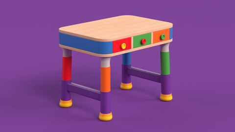 Table 15 Study Table for Kids with Storage