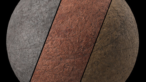 Stone Wall Materials 122- Rock Face | Sbsar Pbr 4k Seamless