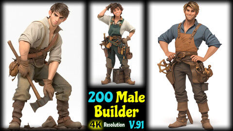 200 Male Builder - 4K Resolution - V.91