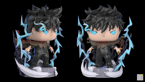 Solo Leveling Sung Jin Woo Demon Tower funko POP fanart ~digital .stl files~