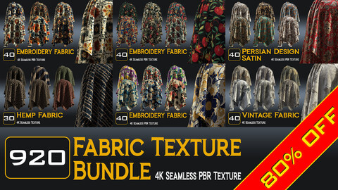 920 Fabric Texture Bundle - 80% OFF