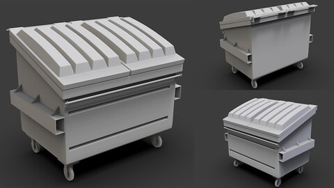 BIG DUSTBIN HIGHPOLY MODEL