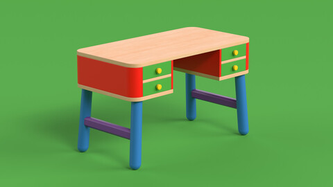 Table 16 Study Table for Kids with Storage