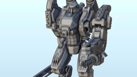 Goen combat robot (7) | STL for 3D Printing Printer | Hard Surface