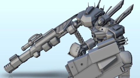 Odtis combat robot (21) | STL for 3D Printing Printer | Hard Surface