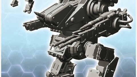 Gabium combat robot (7) | STL for 3D Printing Printer | Hard Surface