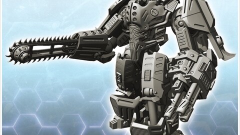 Shirtar combat robot (17) | STL for 3D Printing Printer | Hard Surface