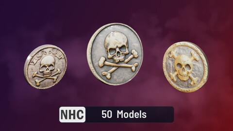 NHC - 3D - Pirate Coins