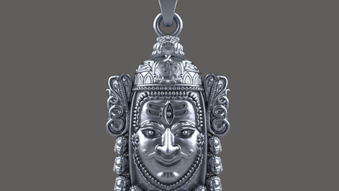 Mahakal pendant 3Dprint file