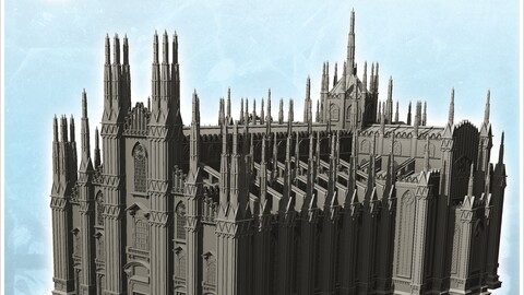 Milan cathedrale | STL for 3D Printing Printer | Hard Surface