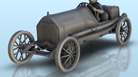 Chever Classic race car | STL for 3D Printing Printer | Hard Surface