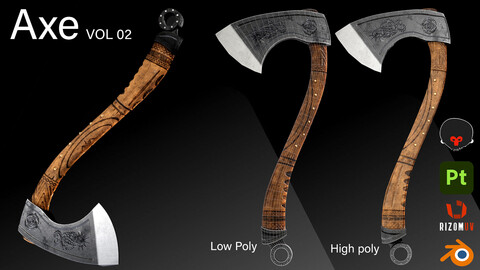 Axe / 3D Model / Vol 02