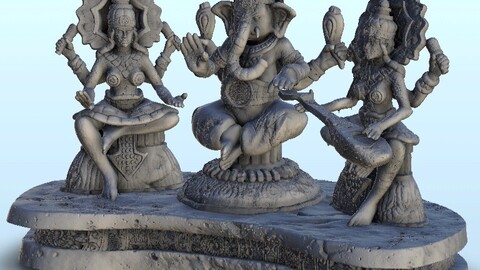 Indian Hindu statue of Ganesha | STL for 3D Printing