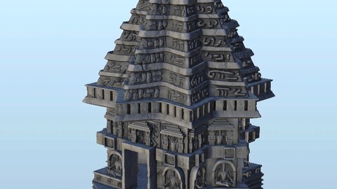 Indian Hindu shikara temple | STL for 3D Printing