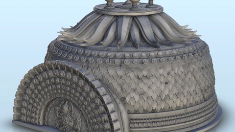 Indian circular temple 9 | STL for 3D Printing