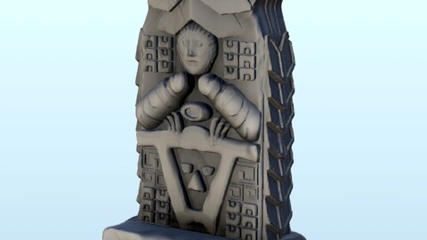 Mesoamerican totem 3 | STL for 3D Printing