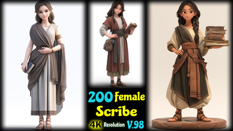 200 Female Scribe - 4K Resolution - V.98