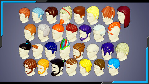 30 stylized male haircuts vol.1