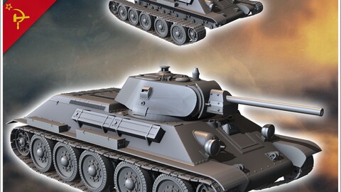 T-34-76 M1941 | STL for 3D Printing Printer | Hard Surface