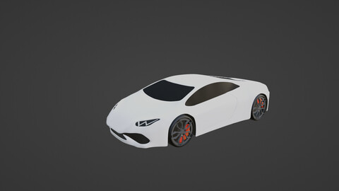 Lamborghini Huracan Game Ready 3D Model