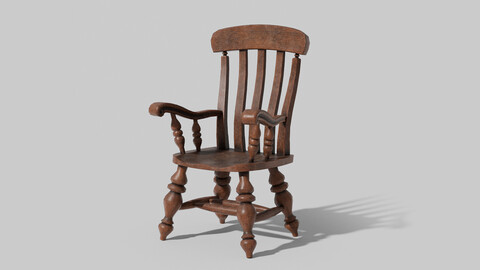 Vintage Wooden Armchair