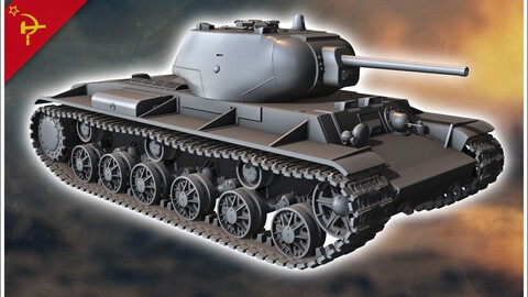 KV-1s | STL for 3D Printing Printer | Hard Surface