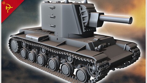 KV-2 M1939 | STL for 3D Printing Printer | Hard Surface