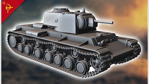 KV-3 (Object 222) | STL for 3D Printing Printer | Hard Surface