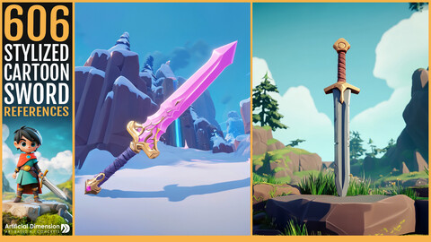 606 Stylized Cartoon Sword