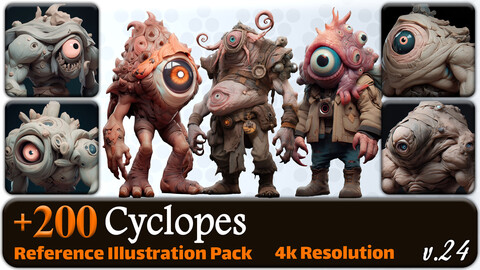 200 Cyclopes Reference Pack | 4K | v.24