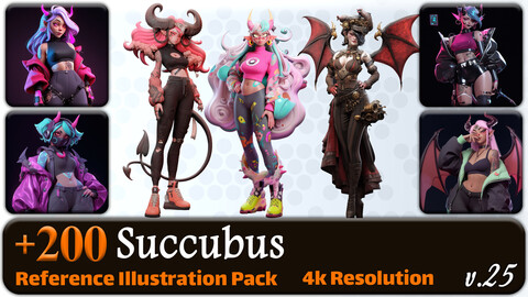 200 Succubus Reference Pack | 4K | v.25