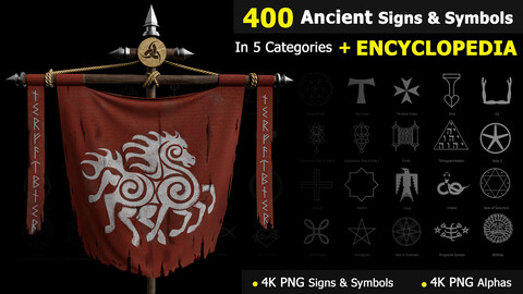 400 Ancient Signs & Symbols + Encyclopedia _ Vol 01