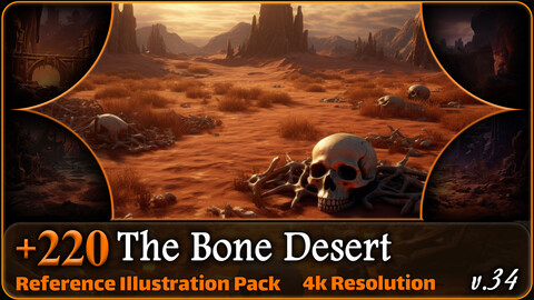 220 The Bone Desert Reference Pack | 4K | v.34