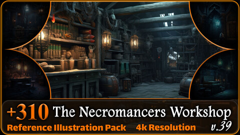 310 The Necromancers Workshop Reference Pack | 4K | v.39