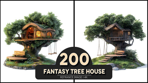 Fantasy Tree House 4K Reference/Concept Images