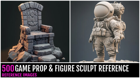 500 GAME PROP & FIGURE SCULPT REFERENCE