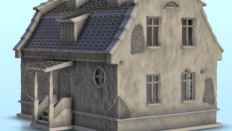 House damaged 4 | STL for 3D Printing Printer | Hard Surface