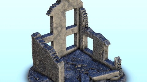 Ruin of house 7 | STL for 3D Printing Printer | Hard Surface