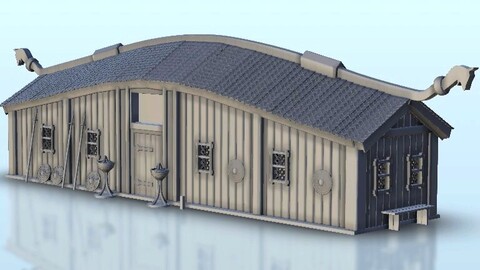 Viking shack | STL for 3D Printing Printer | Hard Surface