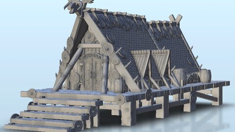 Viking house 27 | STL for 3D Printing Printer | Hard Surface