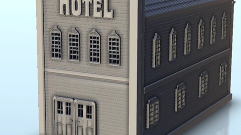 Wild West hotel 26 | STL for 3D Printing Printer | Hard Surface