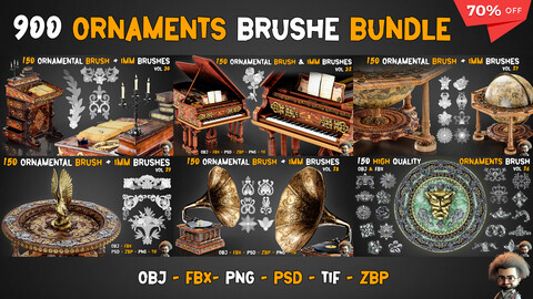 900 Ornaments Brush Bundle | 70% OFF February Sale OFFER |