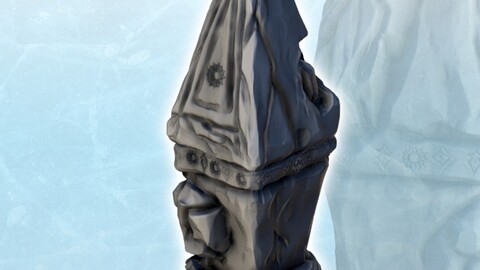 Magic totem made of carved stone (5) | STL for 3D Printing Printer | Hard Surface