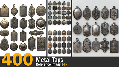 Metal Tags | Reference Images | 4K