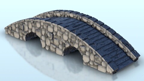 Large stone bridge | STL for 3D Printing Printer | Hard Surface